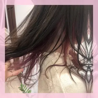 セミロング カラー 🍒前川 🍒のヘアスタイル