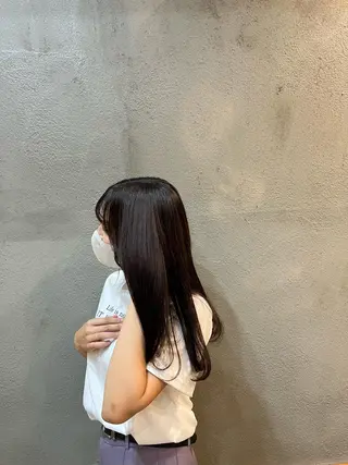 ロング カラー 目黒 彩花のヘアスタイル