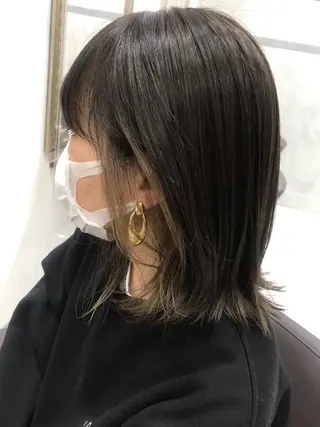 ミディアム カラー ニュアンスヘア☆樋口 希世☆のヘアスタイル