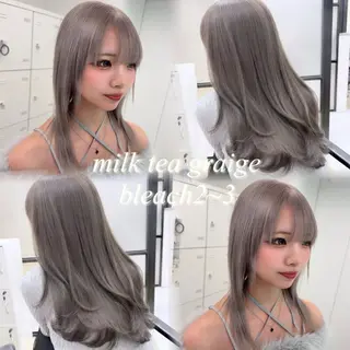 ロング カラー EGO所属・ウルフ、ブリーチ 🐺矢島タツキ🐺のヘアスタイル