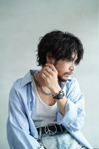 ミディアム 荘司 佑斗のヘアスタイル