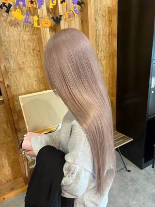 カラー まろみ暖色×ボブ ×chia🕯のヘアスタイル
