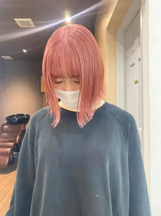 ミディアム カラー ヘアアレンジ 小顔カット/艶 カラー特化♡MIHOのヘアスタイル