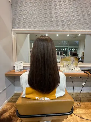 ロング くすみ あやなのヘアスタイル