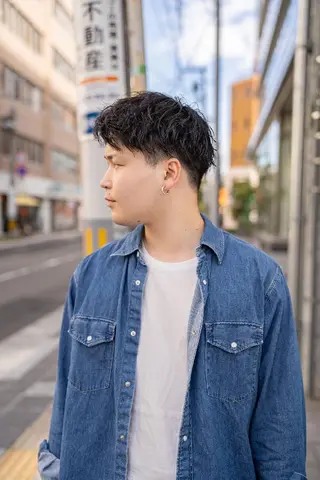 メンズ パーマ Lazo/ 原弥和子のヘアスタイル
