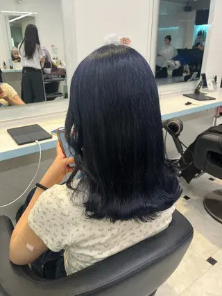ミディアム カラー ブリーチカラー 🩵MIZUKIのヘアスタイル
