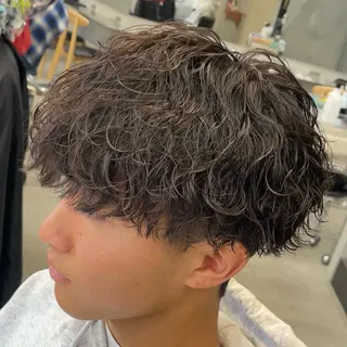 ミディアム パーマ ヘアアレンジ メンズ fifth 石川 凪のヘアスタイル