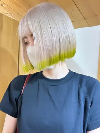 ショート カラー 🧸艶々韓国ヘア 🧁mizunaのヘアスタイル