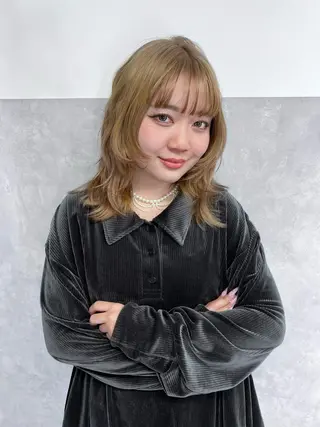 ミディアム カラー 透明感/レイヤー 🇰🇷tomonaのヘアスタイル