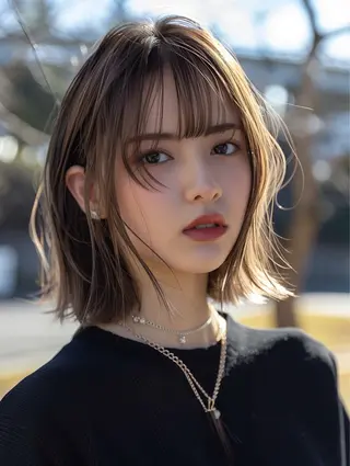 ミディアム ✨シルクストレート✨ 美髪髪質改善Yukiのヘアスタイル