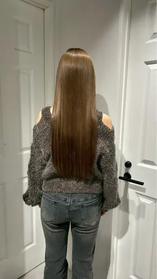 カラー 酸性ストレート /ハイトーン/つばさのヘアスタイル