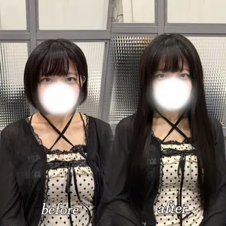 ロング 🦋REISA🦋 エクステ×ハイトーンのヘアスタイル