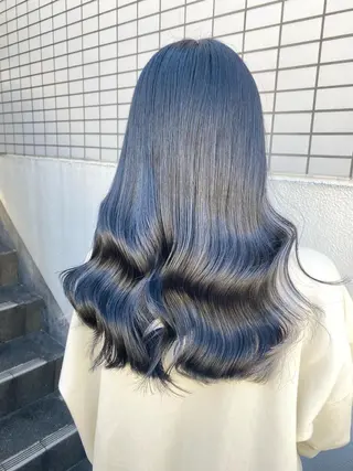 ロング カラー エフェクトブリーチ 🌟前澤啓太朗のヘアスタイル
