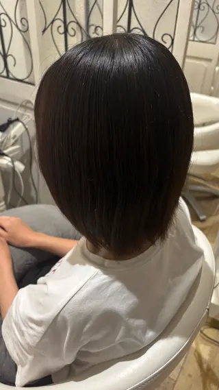 ミディアム カラー 似合わせ 顔周りYUUGAのヘアスタイル