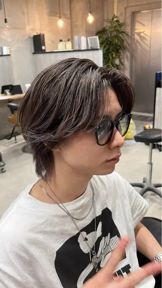 ショート 石井希武/学芸大学/ パーマ/縮毛矯正のヘアスタイル