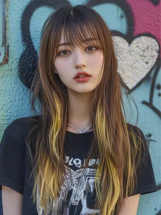 ロング カラー ハイトーン×髪質改善 Gran Luciaのヘアスタイル