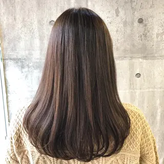 ロング カラー 菅沢 奈生のヘアスタイル