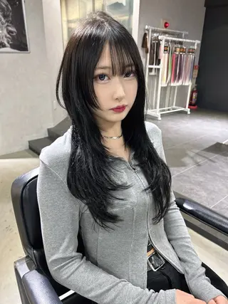 ロング ワンホンヘア/ 透明感カラー/ゆうとのヘアスタイル