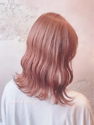 ミディアム 韓国風ヘア✻透明感 カラー✻yukaのヘアスタイル
