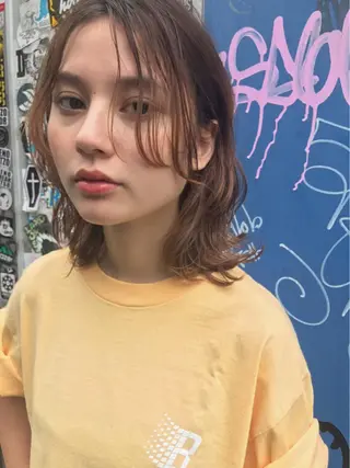 ミディアム 透明感カラー🌿ボブ ✨飛田　ケイのヘアスタイル