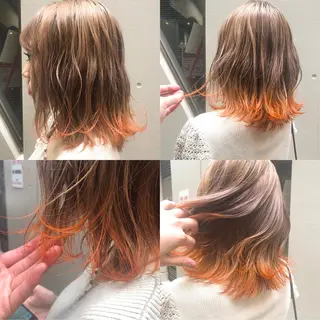 ミディアム カラー 韓国ヘア 店長NEGIのヘアスタイル