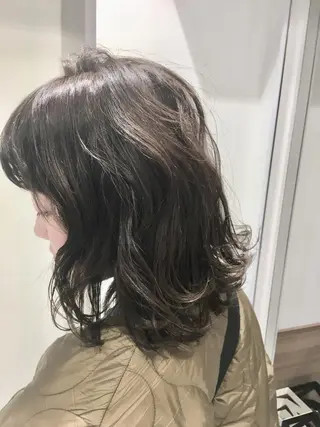 ミディアム カラー 店長 小池アキトのヘアスタイル