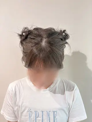ミディアム カラー ヘアアレンジ cut／nail ▫️ｲﾁｶ🌻のネイルデザイン