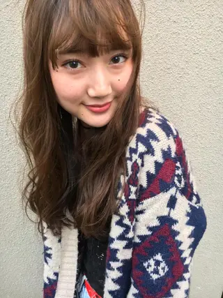 ロング カラー パーマ ヘアアレンジ 🌈韓国ヘア KOUSEI🌈のヘアスタイル