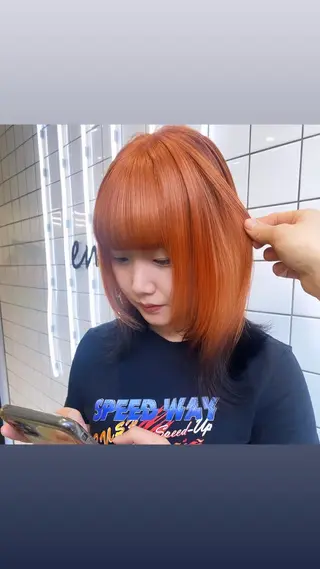 ロング カラー けいこ🍊ニュアンス ネイル/個性派ネイルのネイルデザイン
