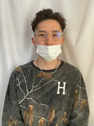 メンズ 早瀬裕之 パーマのヘアスタイル