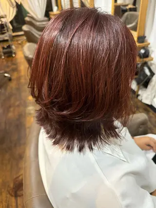 ミディアム カラー 松永 かずきのヘアスタイル