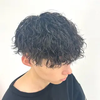 ショート パーマ メンズ 柏メンズカットパーマ NO.1タイチのヘアスタイル