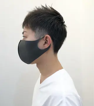 メンズ ツノガイ エリのヘアスタイル