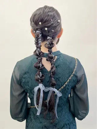 ヘアアレンジ 初めてのショート お任せください✂️のヘアスタイル