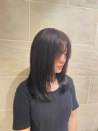 ロング カラー 武井 哉子のヘアスタイル