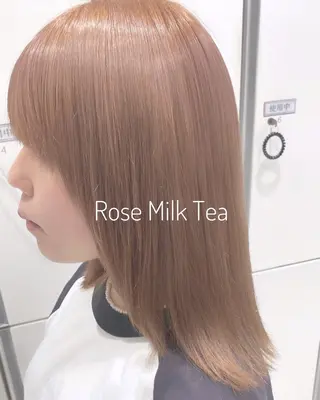 ミディアム カラー 🎨川崎ブリーチカラ ー🎨【春弥】のヘアスタイル