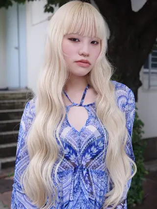 ロング カラー 田中 里奈のヘアスタイル
