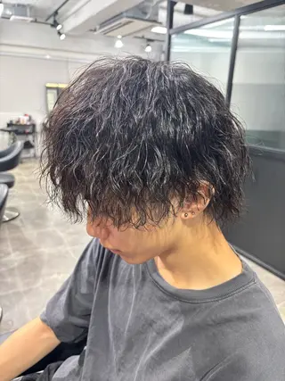 メンズ 🪽直毛男子の救世主 🪽フェザーパーマのヘアスタイル