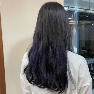 ロング カラー 💜カラー/縮毛矯正 /NARUKA💜のヘアスタイル