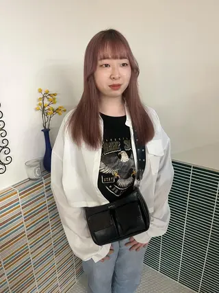 ミディアム カラー 🩷ハイトーン透明感 レイヤー🩷ユリカのヘアスタイル