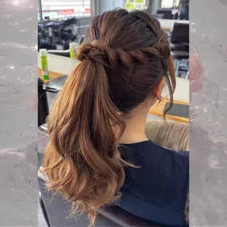 ロング ヘアアレンジ 河原 彩心【練習モデル】のヘアスタイル