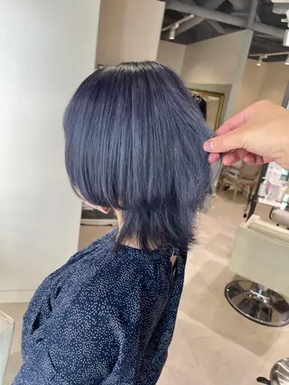 ミディアム カラー ムラ修正.ブリーチ エクステ🤍アミルのヘアスタイル