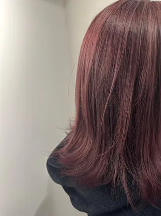 ミディアム カラー 金ウンス 髪質改善カラーのヘアスタイル