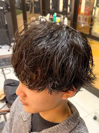 パーマ メンズ レディースモデル募集 無料/田中海斗のヘアスタイル