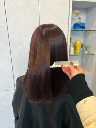 ミディアム 暖色カラー/透明感 ベージュ/結羽🌼のヘアスタイル