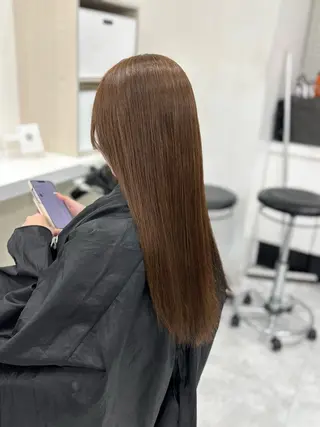 ロング まろっと艶感ブラウン ベージュ🤍まなかのヘアスタイル