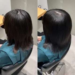 セミロング カラー 髪質改善ヘアケア 艶髪特化/上田のヘアスタイル