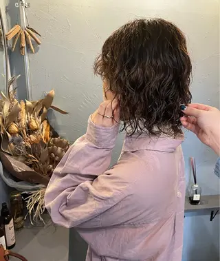 ミディアム イタヤ マイカのヘアスタイル