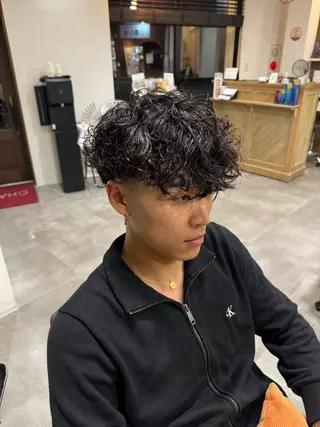 メンズ 平尾/艶カラー/ アッシュ系/中川誠大のヘアスタイル