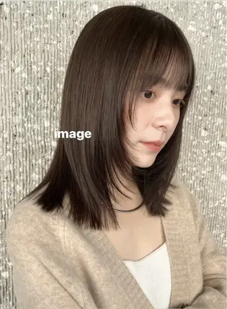 ミディアム 髪質改善ストレート Airi🪽🫧のヘアスタイル